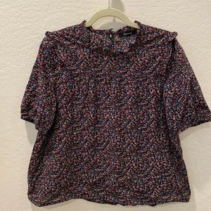 Madewell Floral Top